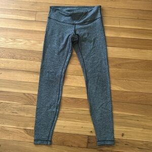 Grey lululemon workout leggings size 8